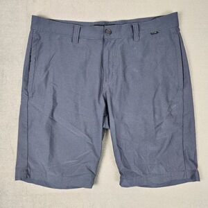 Travis‎ Mathew Shorts Mens 34 Blue Stretch Golf Performance Chino Casual 9"